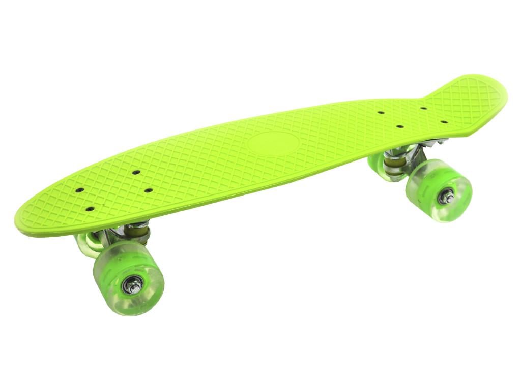 Пенниборд Penny Board колеса с подсветкой 22'' Зеленый (0848/335GR) Пенниборд Penny Board колеса с подсветкой 22'' Зеленый (0848/335GR)