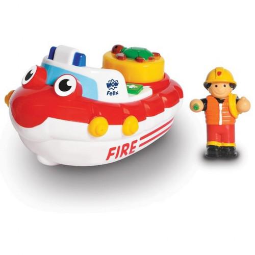 Развивающая игрушка Wow Toys Пожарная лодка Феликс (01017) Развивающая игрушка Wow Toys Пожарная лодка Феликс (01017)