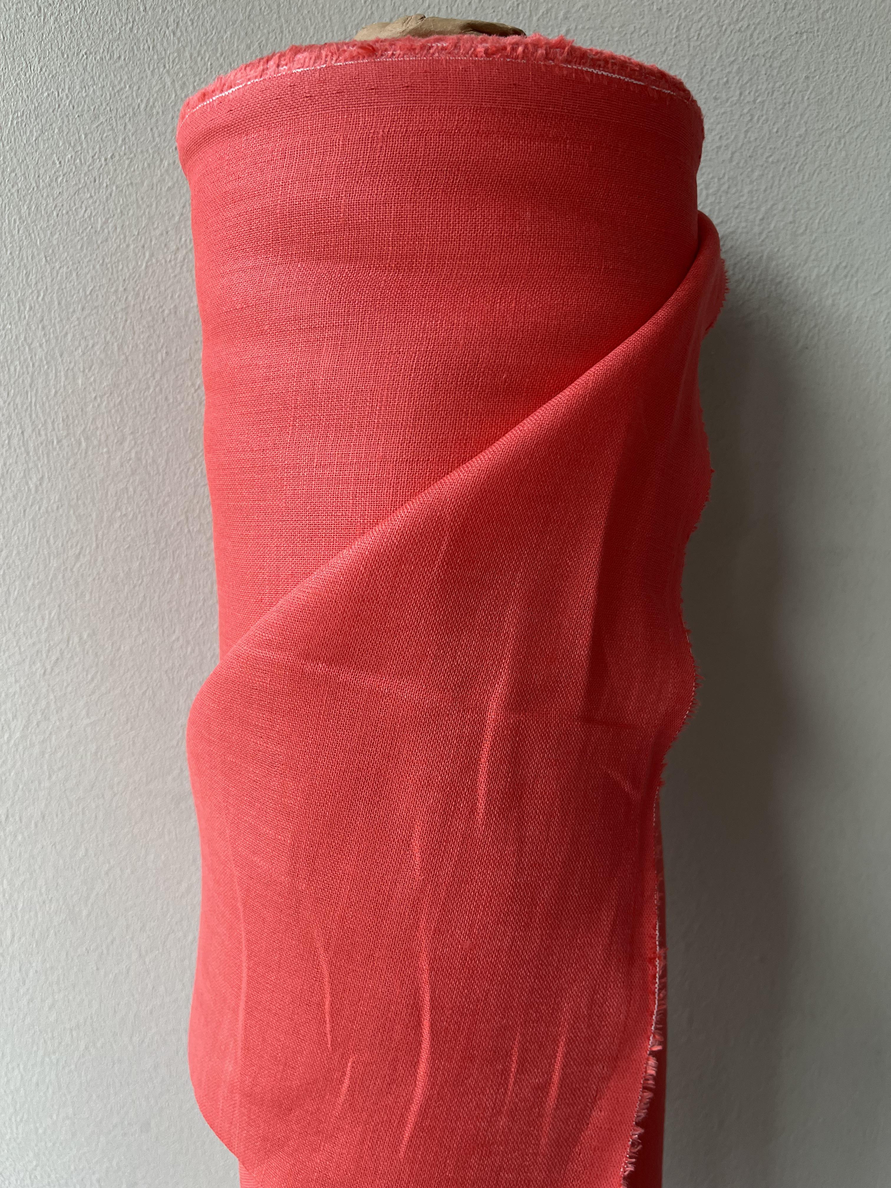 Ткань натуральная льняная марля Linen Plus 148 см 587 Красный - фото 4 Ткань натуральная льняная марля Linen Plus 148 см 587 Красный - фото 4