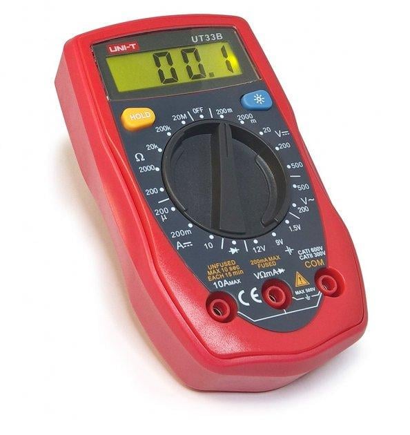 Мультиметр універсальний DT UT33C UNI-T для вимірювання напруги та струму (2561)