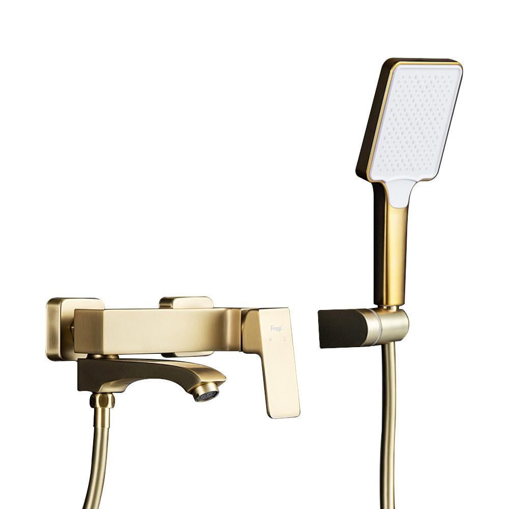 Змішувач для ванни Frap F3276-3 Золотий сатин (1055641)
