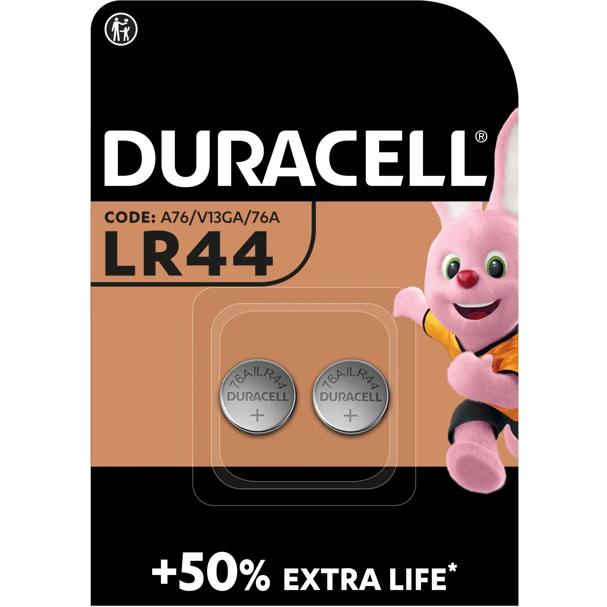 Батарейка Duracell LR44/AG13/А76/V13GA