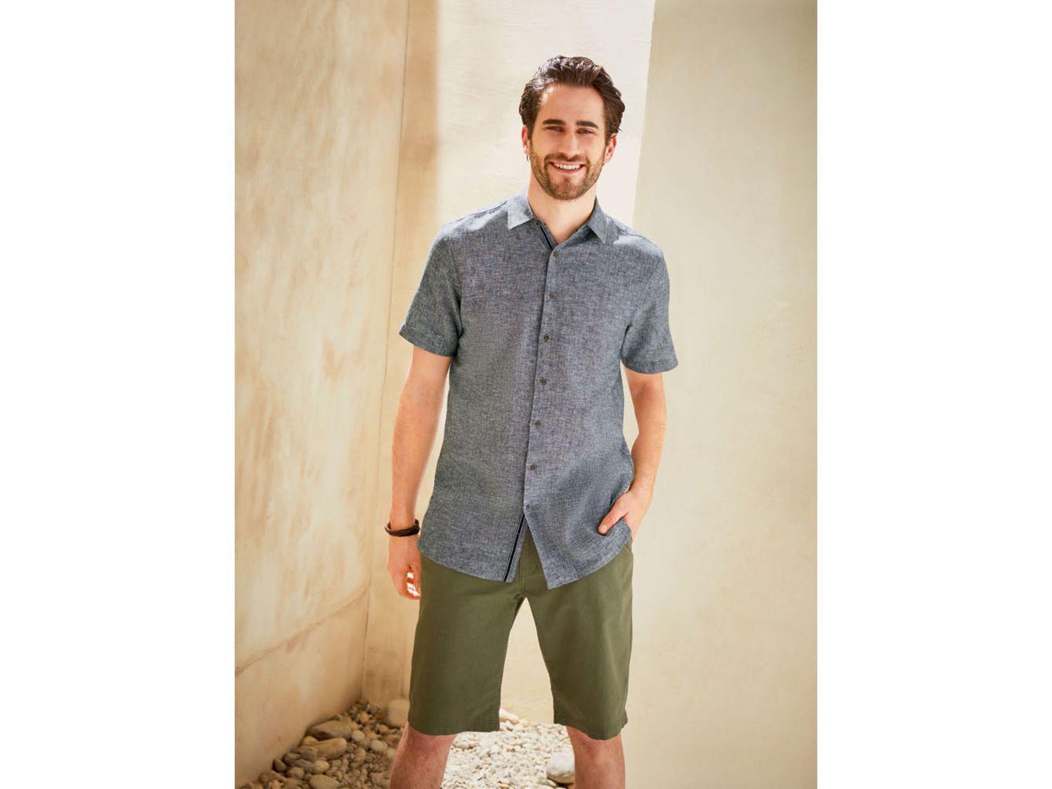 Мужское поло льняное Livergy Размер L 52/54 (0085М0002)