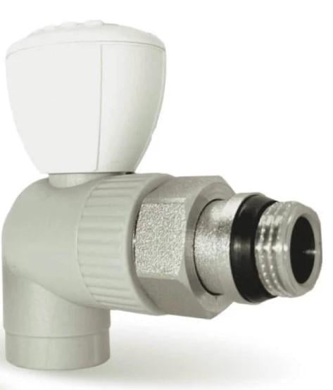 Кран радіаторний кутовий ASG 20 з ущільнювачем (AKD6435)