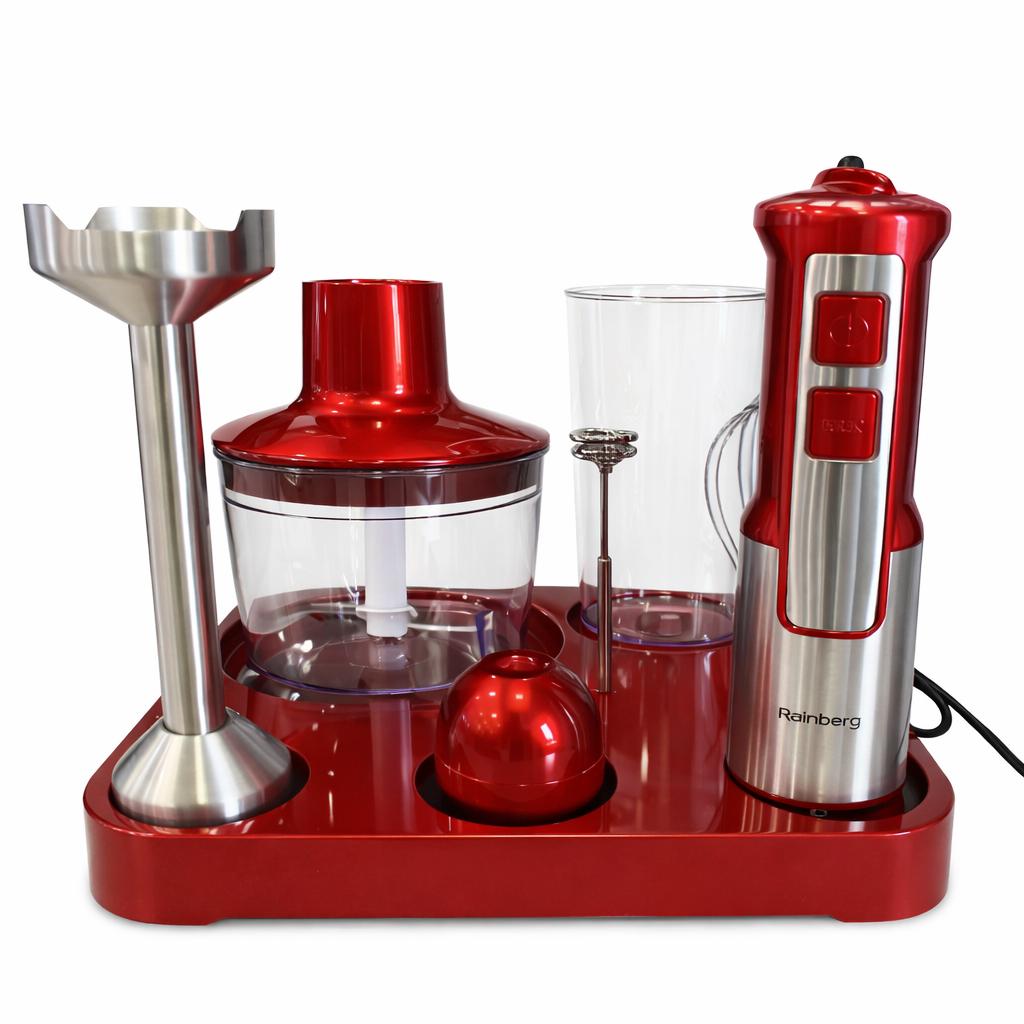 Блендер Rainberg RB-2293 6в1 1200 Вт Red Блендер Rainberg RB-2293 6в1 1200 Вт Red