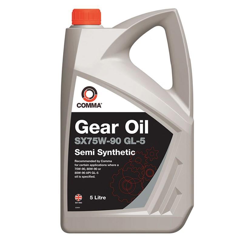 Трансмиссионная смазка COMMA SX75W-90 GEAR OIL GL5 5 л (SX5L)