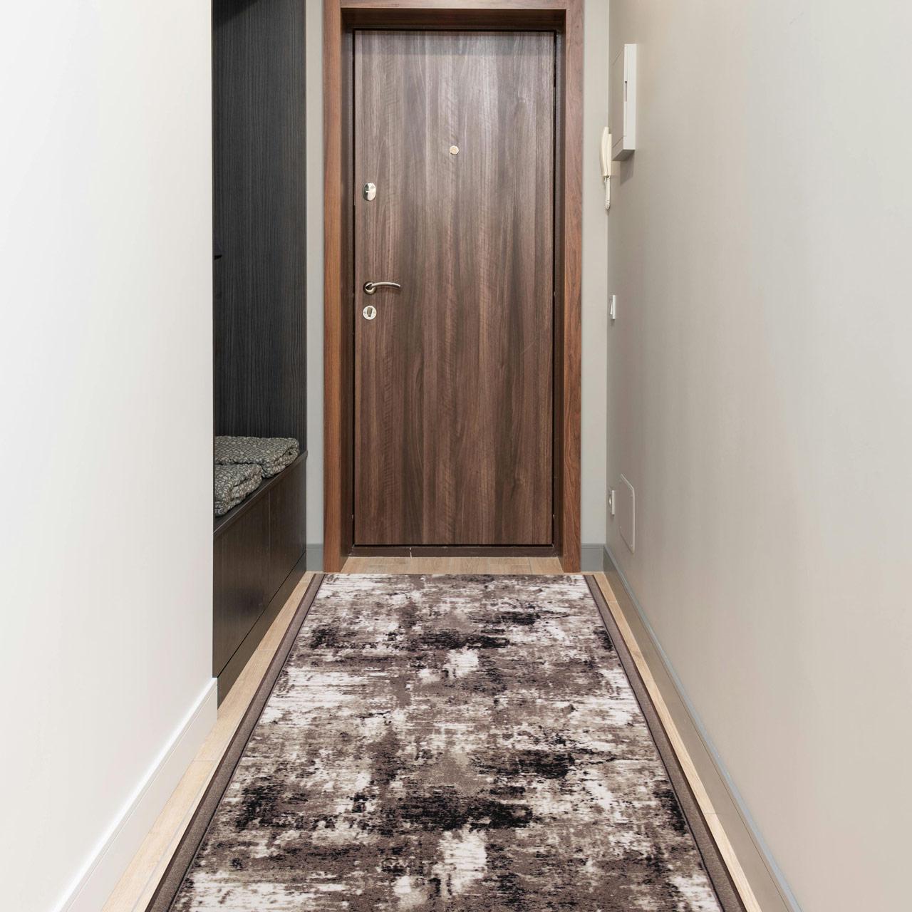 Ковер безворсовый на войлочной основе DAKARIA Print Run Эссен p13 1x1,5 м Коричневый/Бежевый (00-00018547) - фото 5 Ковер безворсовый на войлочной основе DAKARIA Print Run Эссен p13 1x1,5 м Коричневый/Бежевый (00-00018547) - фото 5