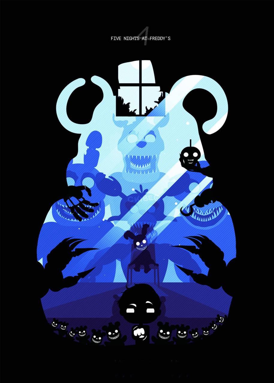 Картина постер Gee! Five Nights at Freddys Пять Ночей с Фредди 40х60 см FN 09.062