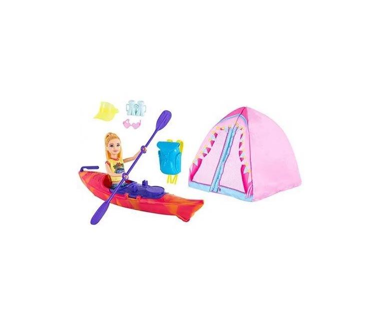 Набір дитячий лялька з аксесуарами/намет/байдарка/рюкзак Multicolor (145381)
