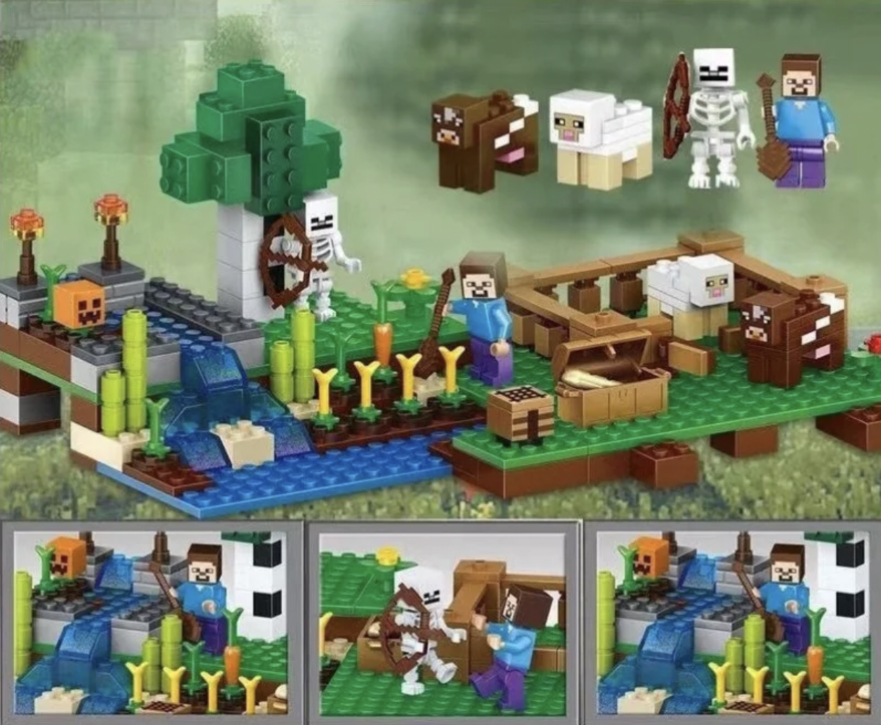 Конструктор My World Ферма 199 деталей (SJ8804) - фото 6 Конструктор My World Ферма 199 деталей (SJ8804) - фото 6