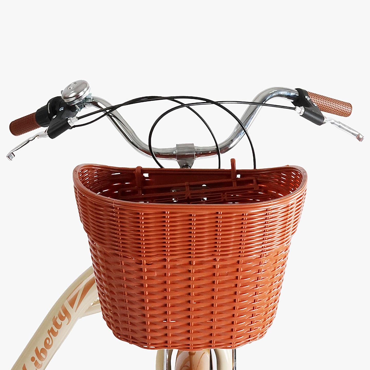 Велосипед городской Corso Liberty с корзиной и багажником рама 20"/28" Бежевый - фото 4 Велосипед городской Corso Liberty с корзиной и багажником рама 20"/28" Бежевый - фото 4