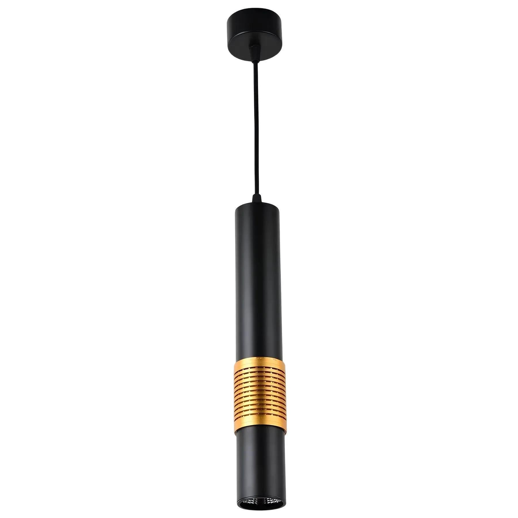 Люстра подвесная Sirius с цилиндрическим плафоном MR16 IP20 RT536 BK+GD Черный/Золотой (28686361)