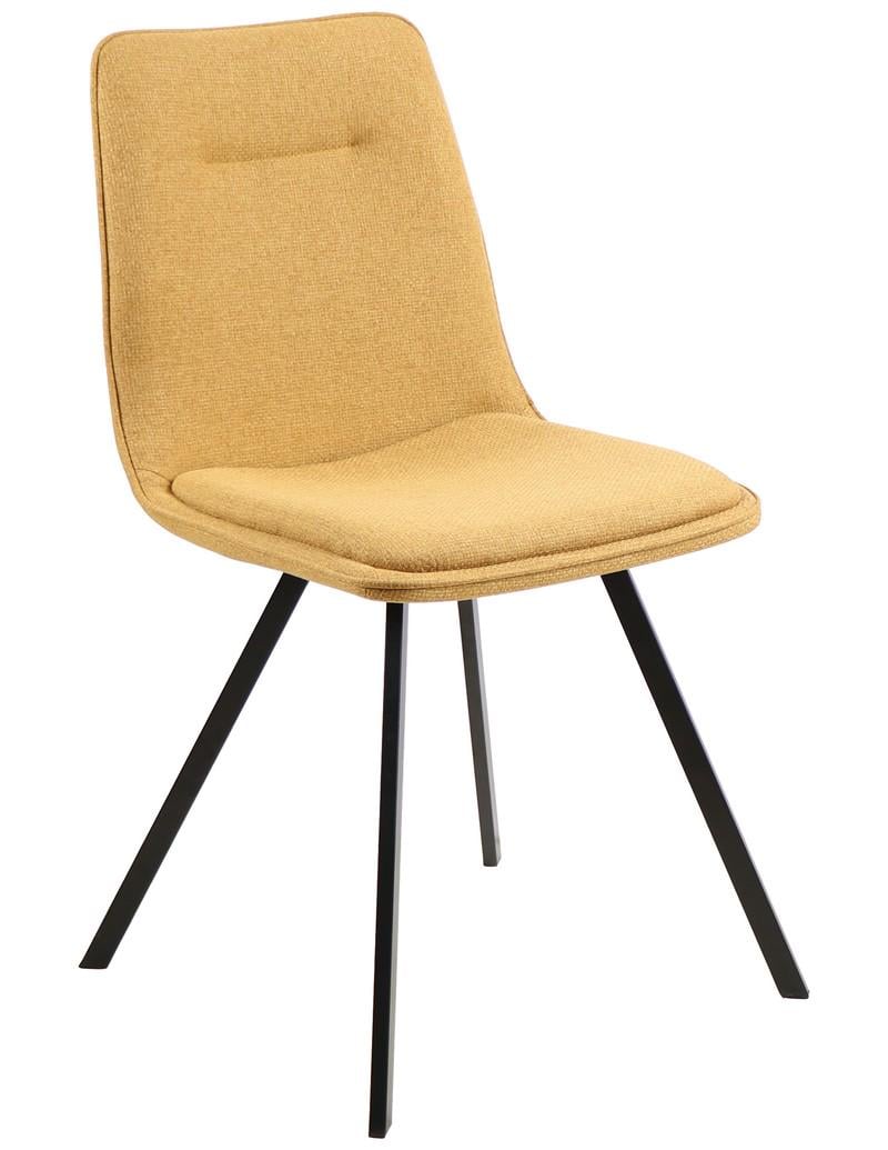 Стул для кухни Vetro Mebel M-71 металл/ткань Черный/Горчичный (46596)