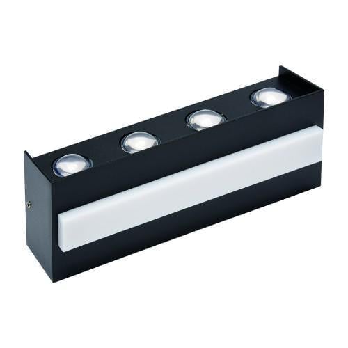Светильник садово-парковый настенный HOROZ ELECTRIC TWIST-15 LED 15W 4200K 987Lm 85-265V IP65 Черный (076-042-0015-050)