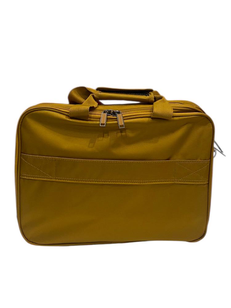 Бьюті-кейс ручна поклажа Snowball 21505/14 жаккард-нейлон Жовтий - фото 3