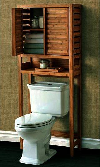 Стеллаж над унитазом из дерева Ракин Мускат (СУТ-002207)