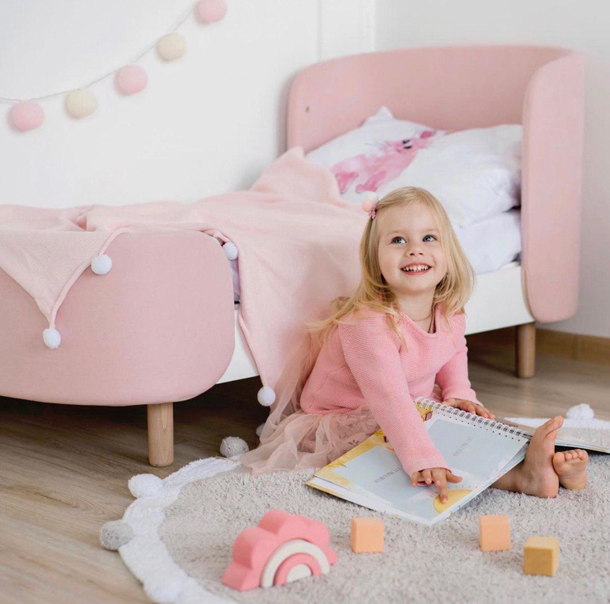 Кроватка-трансформер soft 0-7 лет Розовый (Lamon1010) - фото 3