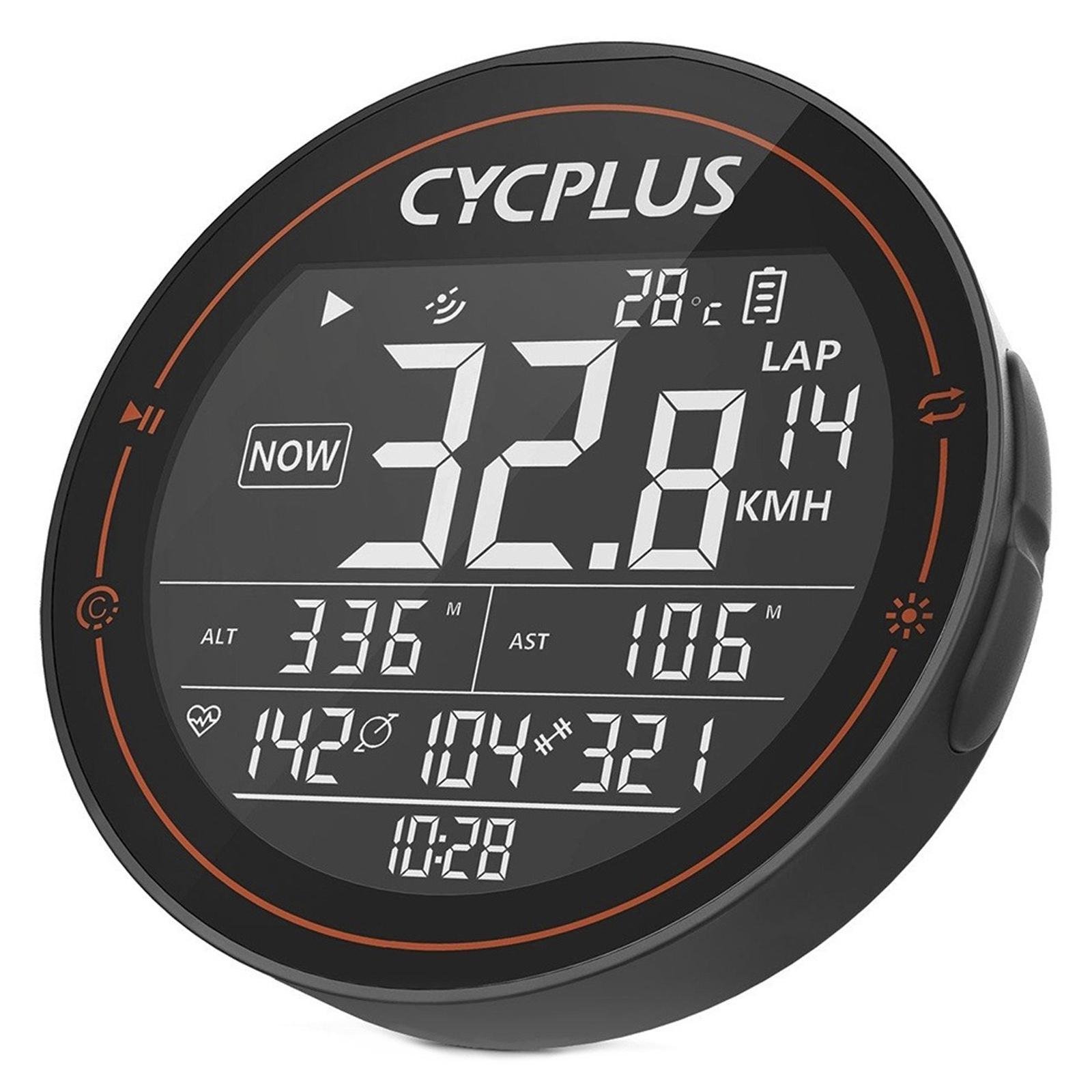 Велосипедный компьютер ROCKBROS & CYCPLUS M2 навигатор беспроводной GPS с подсветкой IPX6 ANT Черный (RB-M2-5517)