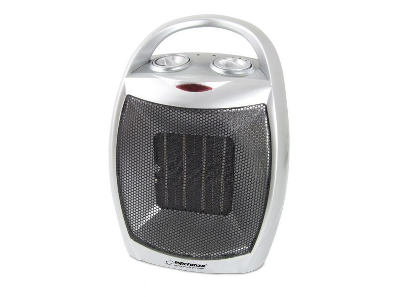 Тепловентилятор керамический Esperanza ATACAMA 1500 Вт Серо-Черный (VYA678356)