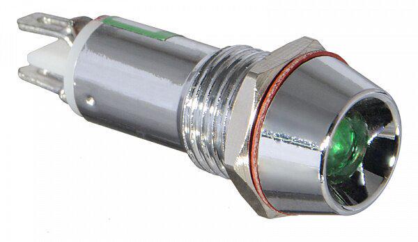 Лампа сигнальная АСКО-Укрем AD22C-8 8 мм LED 24 V AC/DC металл Зеленый (A0140030103)