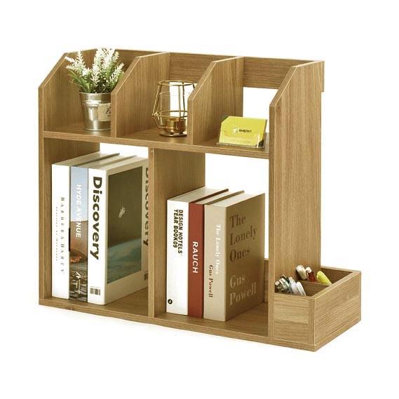 Полка-надстройка настольная из дерева Люмиэль сиена (АКД-021105)