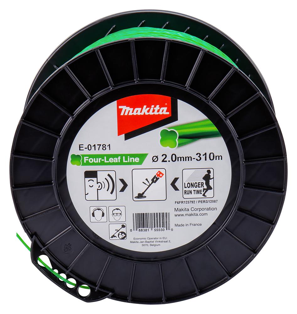 Жилка косильная Makita E-01781 310 м 2 мм четырехлистник