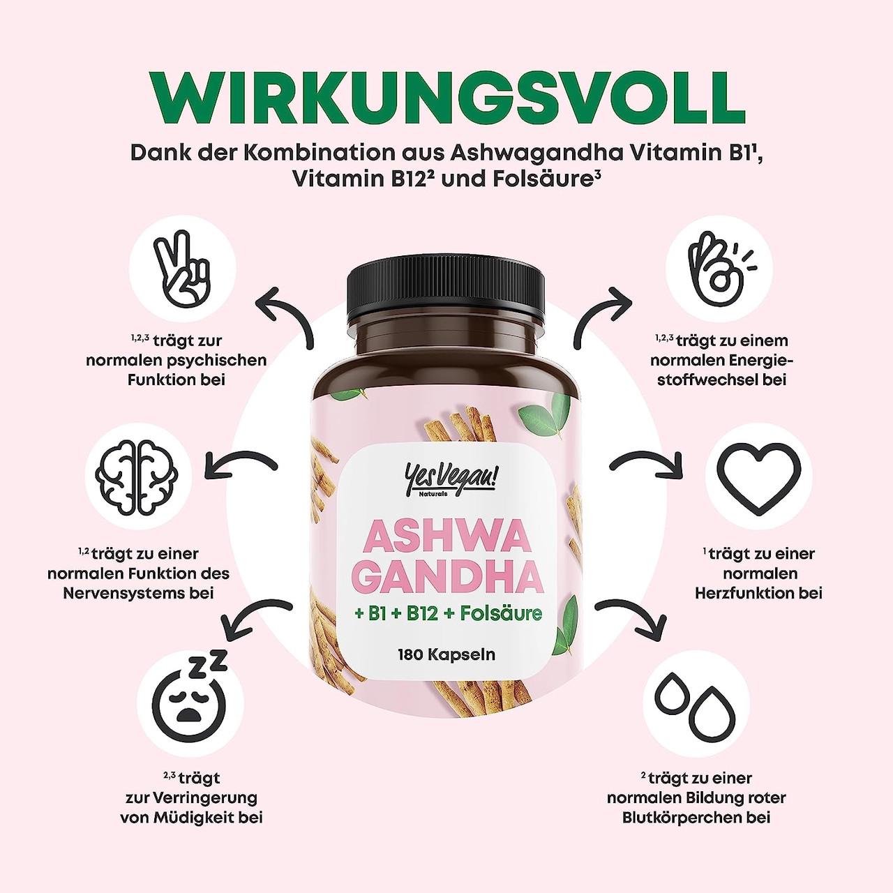 Вітаміни для імунітету KASTINGERS Ашваганда 180 капс. (5009657000V) - фото 2 Вітаміни для імунітету KASTINGERS Ашваганда 180 капс. (5009657000V) - фото 2