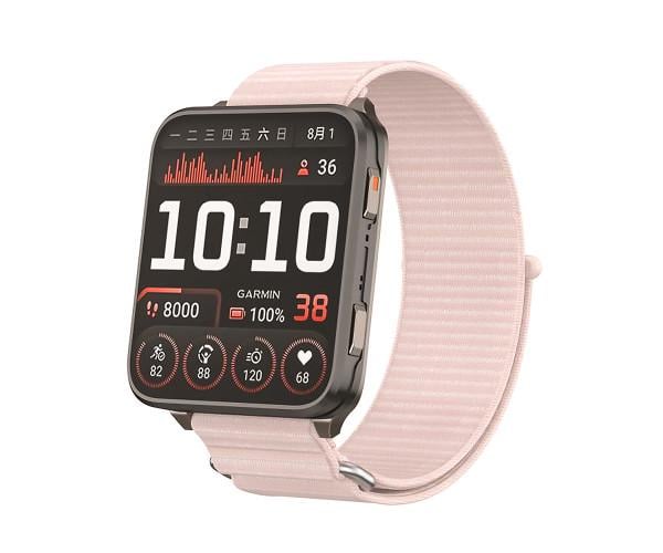 Ремінець Nylon для смарт-годинників Garmin Venu X1 22 мм Рожевий