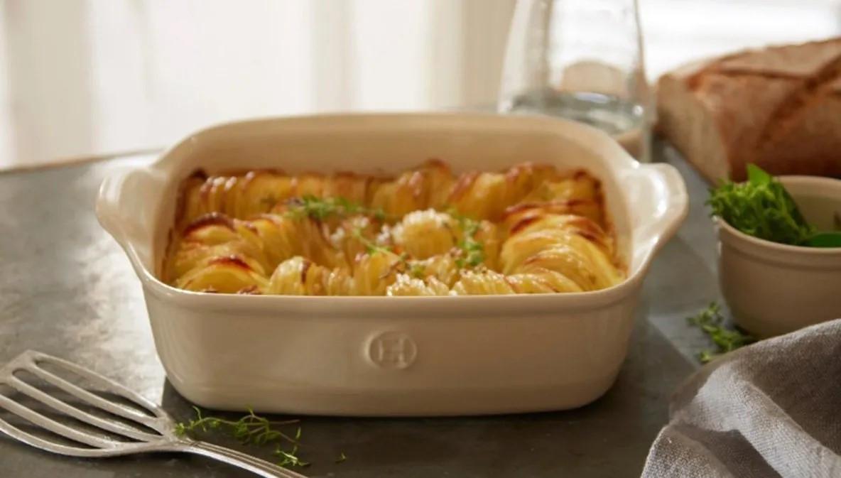 Форма для запікання керамічна Emile Henry Ovenware 36,5 x 23,5 см Бежевий (029652) - фото 6