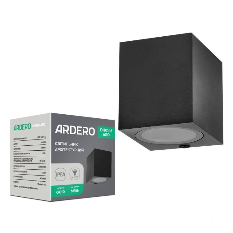 Светильник фасадный архитектурный накладной ARDERO DH0146ARD под лампу Черный (28686830)
