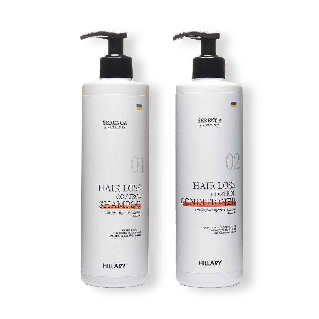 Набір шампунь/кондиціонер Hillary Serenoa & РР Hair Loss Control 500 мл (K-11-208)