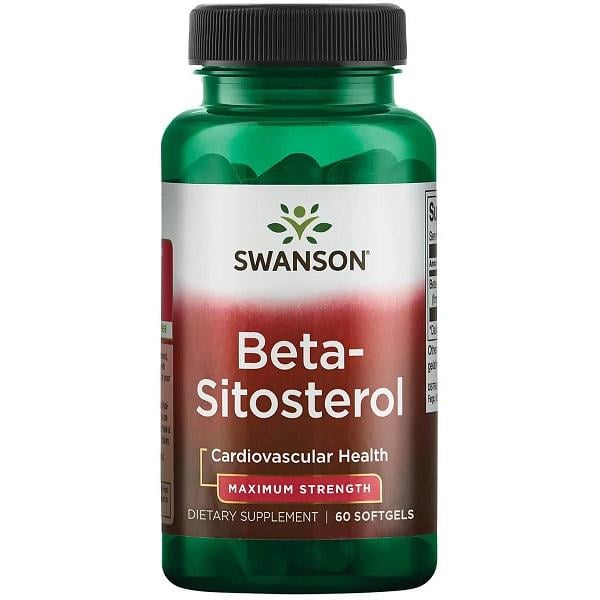 Бета-ситостерол Swanson Beta-Sitosterol Maximum Strength 160 мг 60 порцій (000019982)