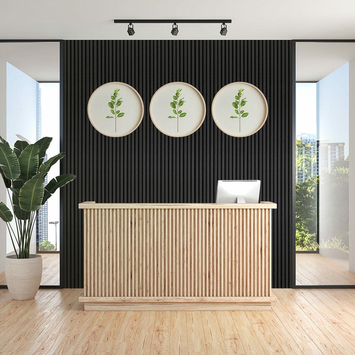 Рейка стеновая декоративная D 3000x160x23 мм Антрацит (SW-00001532) - фото 7 Рейка стеновая декоративная D 3000x160x23 мм Антрацит (SW-00001532) - фото 7