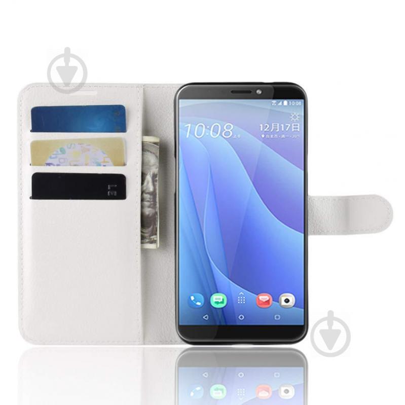 Чохол-книжка Litchie Wallet для HTC Desire 12s White (hub_dpmz11954) - фото 4