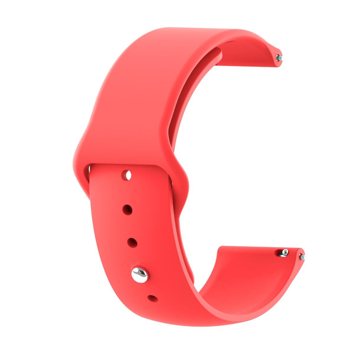 Силиконовый ремешок BeCover для Xiaomi Amazfit Bip/Amazfit Bip Lite/Amazfit Bip S Lite/Amazfit GTR 42 мм/Amazfit GTS/TicWatch S2/TicWatch E/GTS 3/GTS 2 mini Red (706188) - фото 1