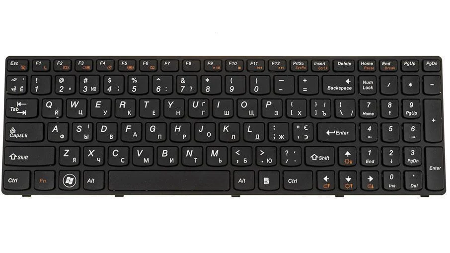 Клавиатура для ноутбука Lenovo IdeaPad Z575 Черный (183166)
