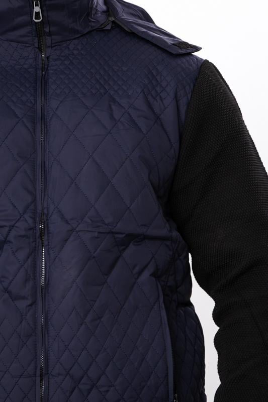 Куртка демісезонна чоловіча з відстібним капюшоном та кишенями Носи Своє XXL Темно-синій (14282) - фото 8 Куртка демісезонна чоловіча з відстібним капюшоном та кишенями Носи Своє XXL Темно-синій (14282) - фото 8