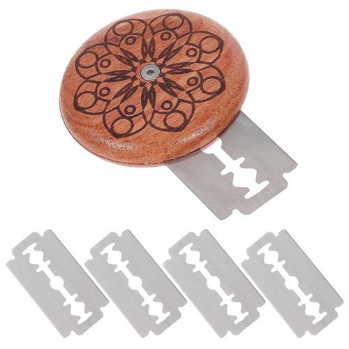 Пекарське лезо для тіста кругла хліборізка + 5 шт. змінних лез сталь Brown (928166) - фото 4 Пекарське лезо для тіста кругла хліборізка + 5 шт. змінних лез сталь Brown (928166) - фото 4