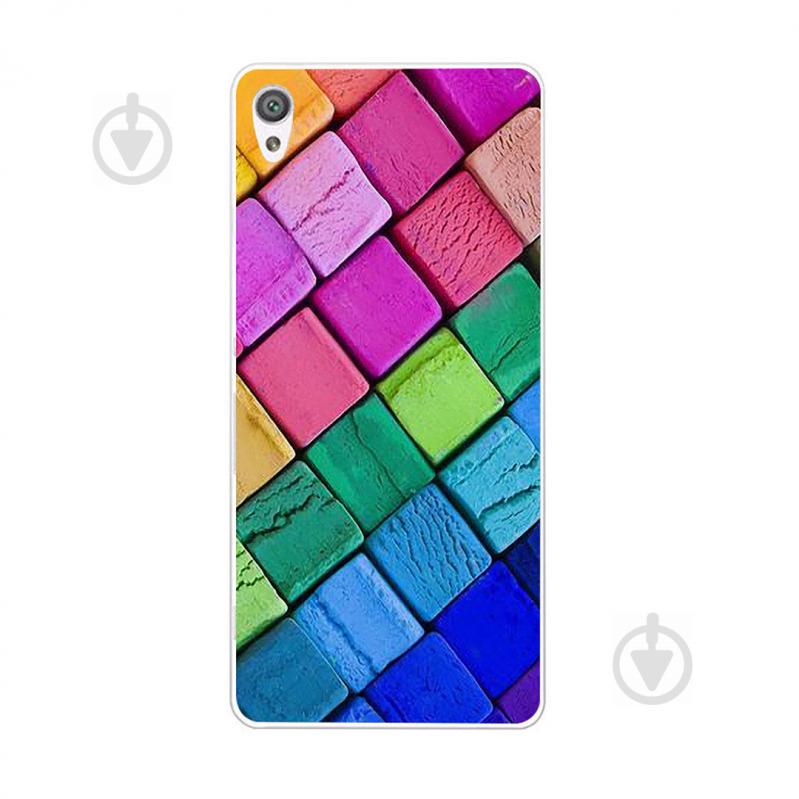 Чехол с рисунком Printed Silicone для Sony Xperia XA Кубики (hub_gkKv17913)