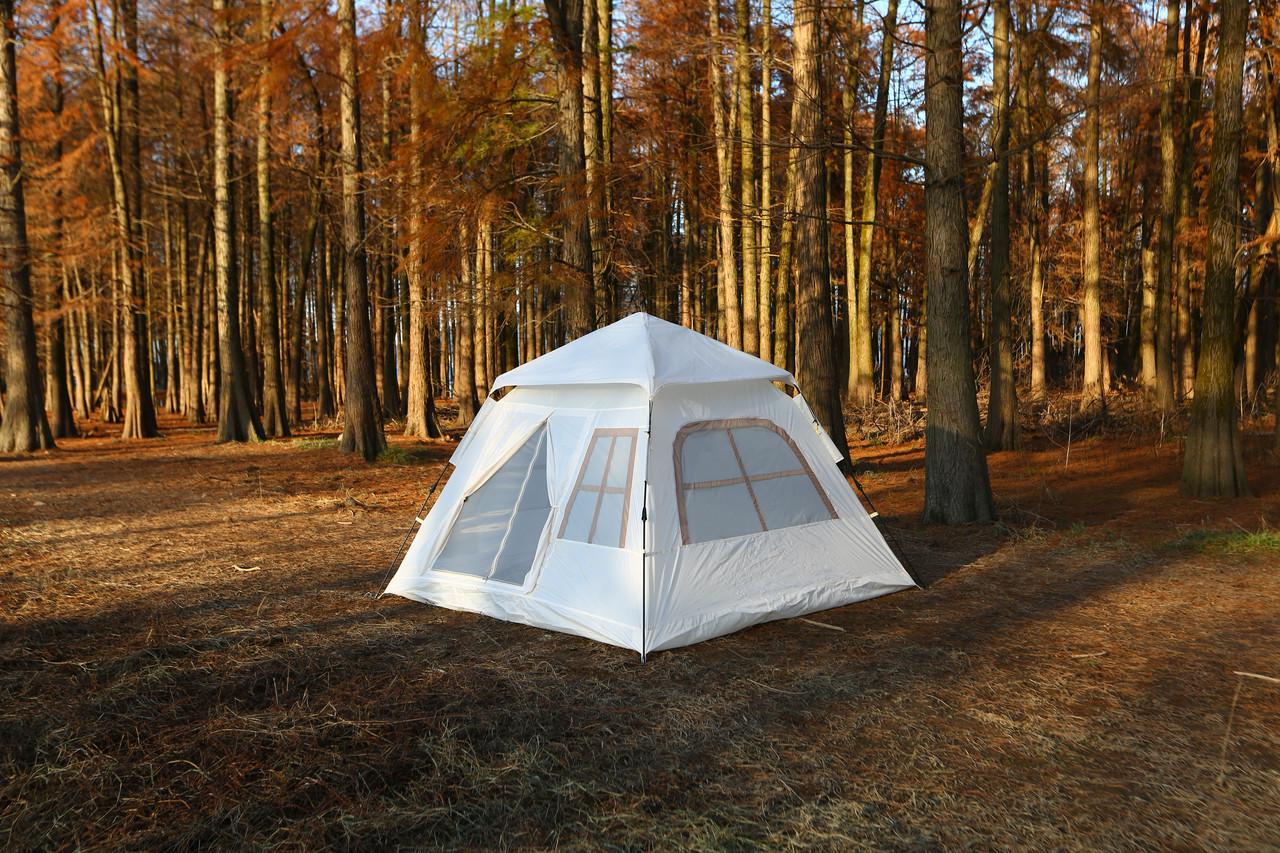 Палатка кемпинговая ретро квадратная Shengyuan CC-SY23ZP005 автоматическая водостойкая 210D Oxford с окнами и крышей 240х240х170 см (2613029118)