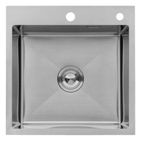 Мийка для кухні Kroner KRP Gebürstet 5050HM з нержавіючої сталі 3,0/1,0 мм 500x500 мм (SVR-CV022800)