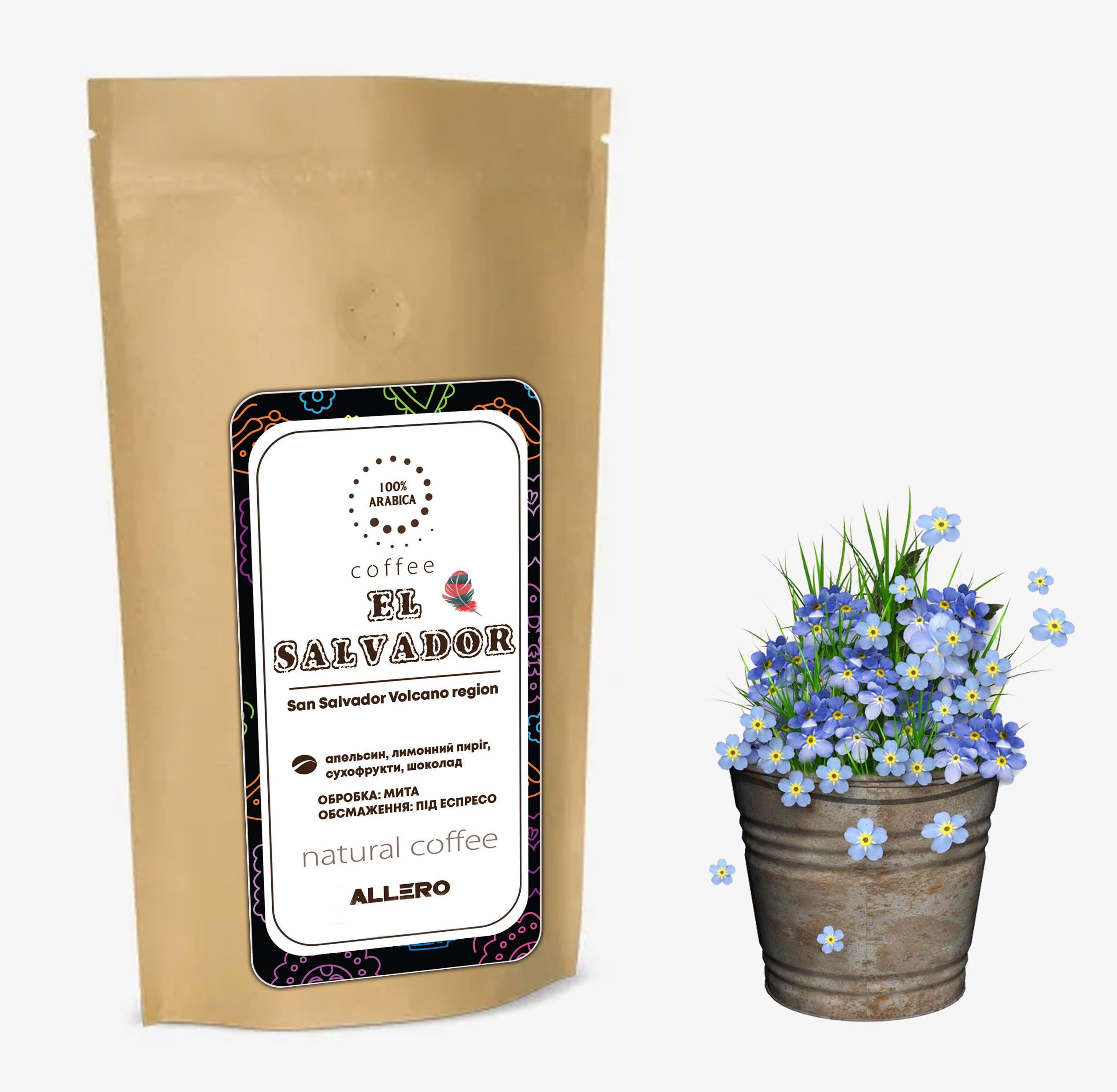 Кава в зернах Ель-Сальвадор 100% арабіка 100 г (1040-0)