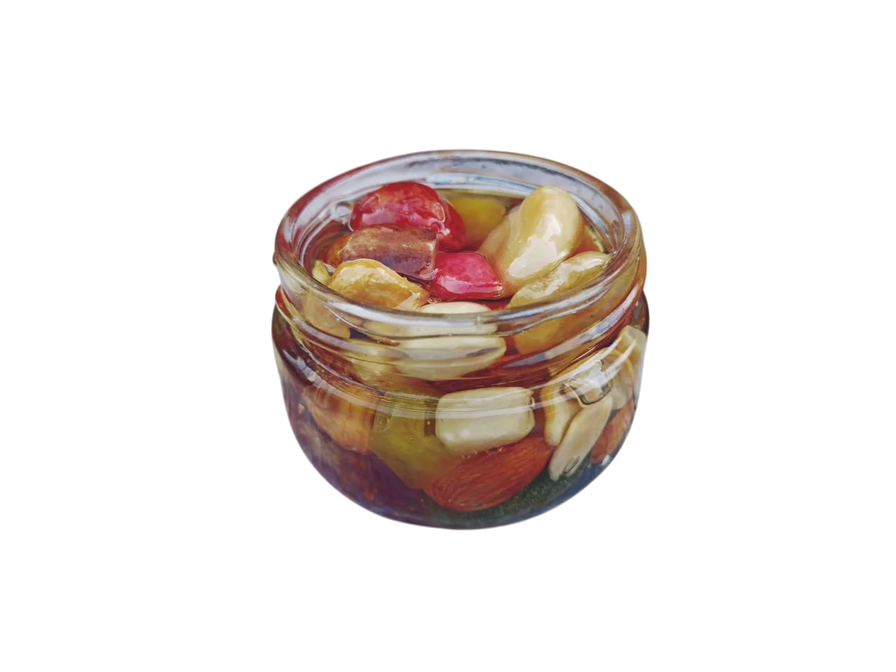 Ассорти орехов и сухофруктов в меду акации 0,25 л 270 г (1443403335)