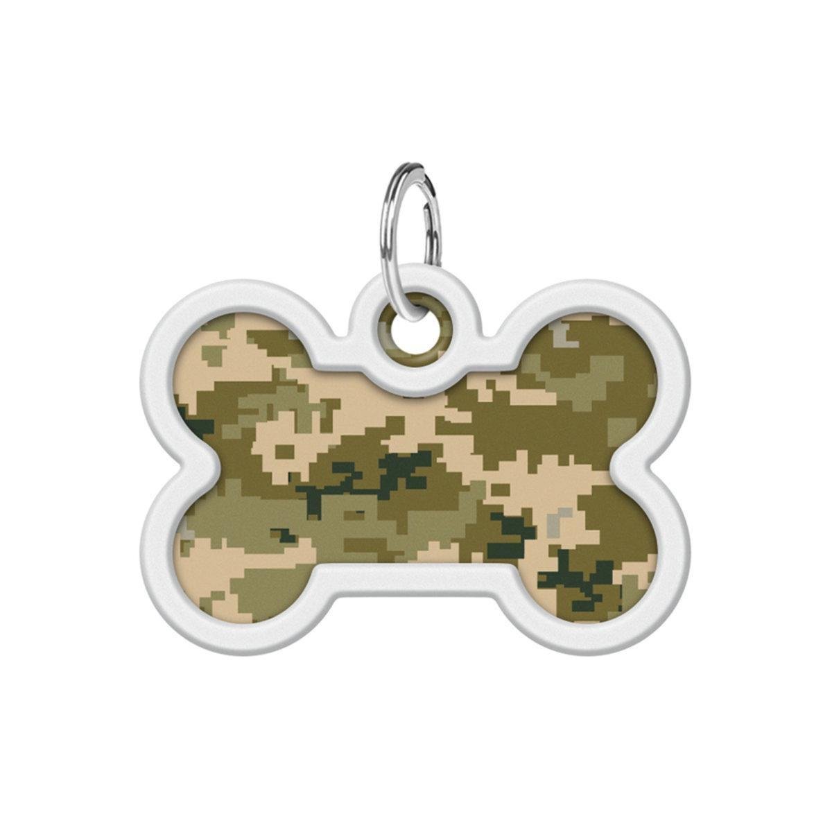 Адресник металлический для собак и кошек Waudog Smart ID Милитари с QR паспортом кость 40х28 мм (231-4026 Col) Адресник металлический для собак и кошек Waudog Smart ID Милитари с QR паспортом кость 40х28 мм (231-4026 Col)