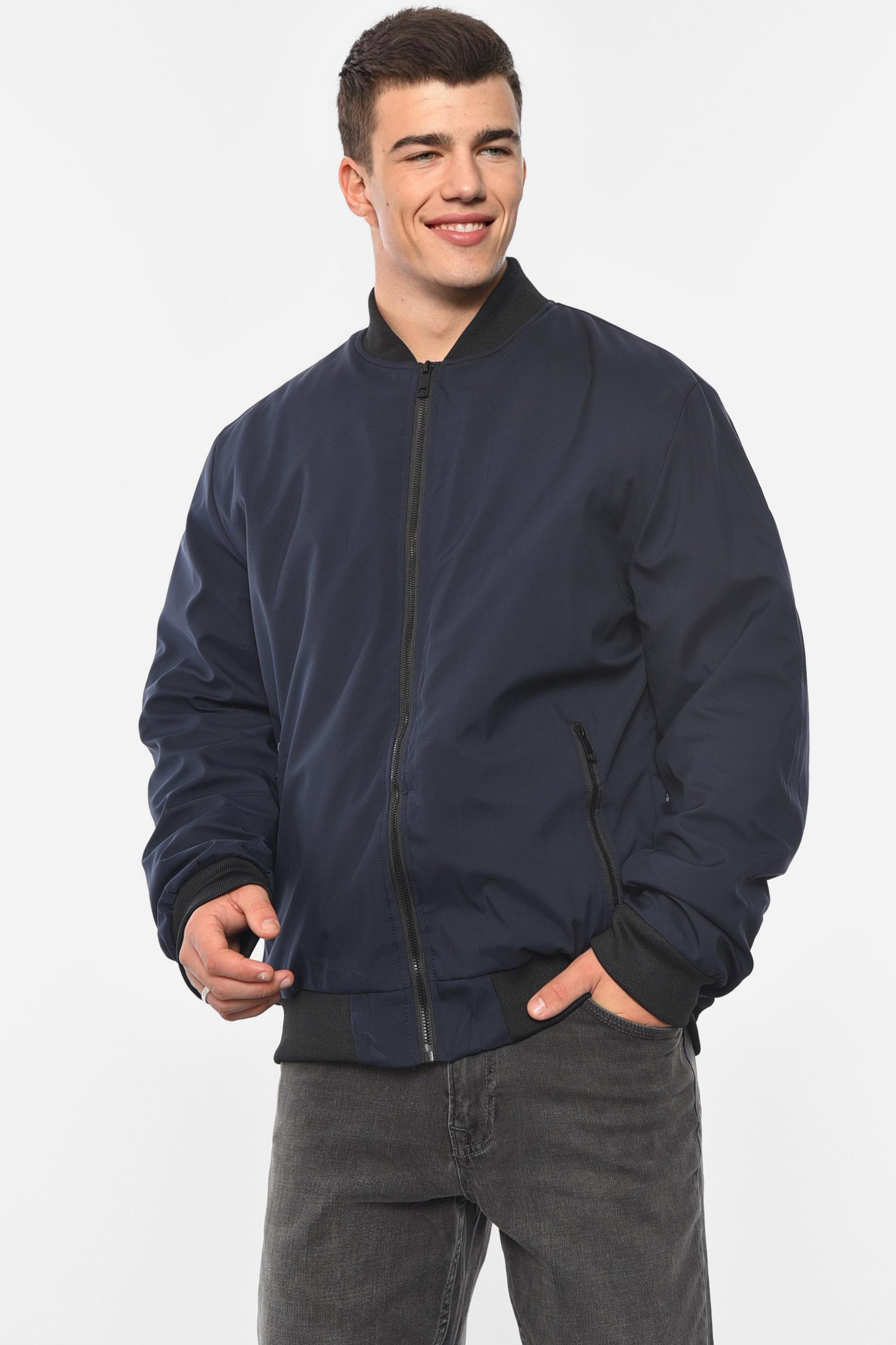 Бомбер мужской батальный однотонный 7XL Темно-синий (190562) - фото 1 Бомбер мужской батальный однотонный 7XL Темно-синий (190562) - фото 1