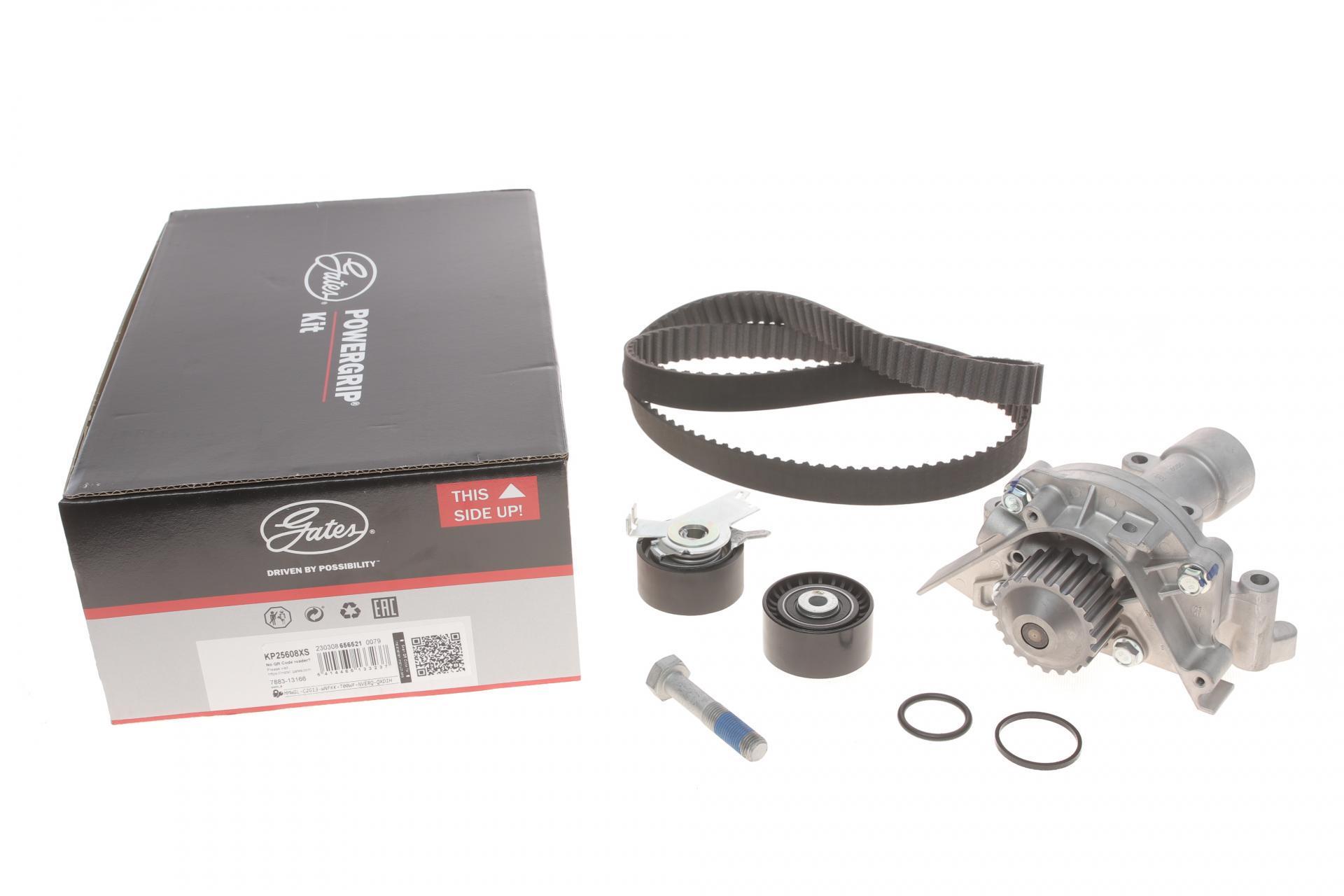 Комплект ГРМ и помпа GATES Citroen C4/C5/C8/Jumpy/Peugeot 307/308/407/807/Expert 2.0 07- 25x153z (KP25608XS)