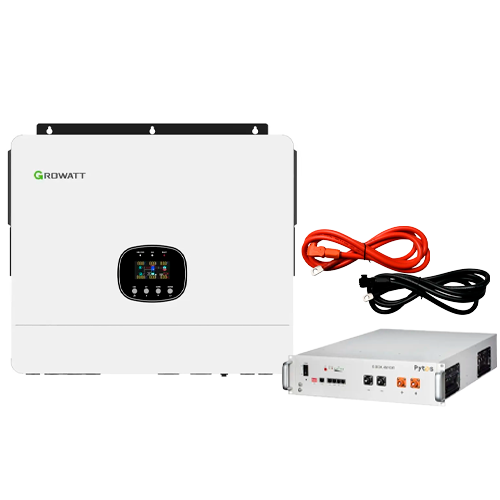 Комплект автономного енергозабезпечення Growatt SPE 8000 ES 8kW та Pytes E-BOX-48100R 5,12kWh White (34618382)