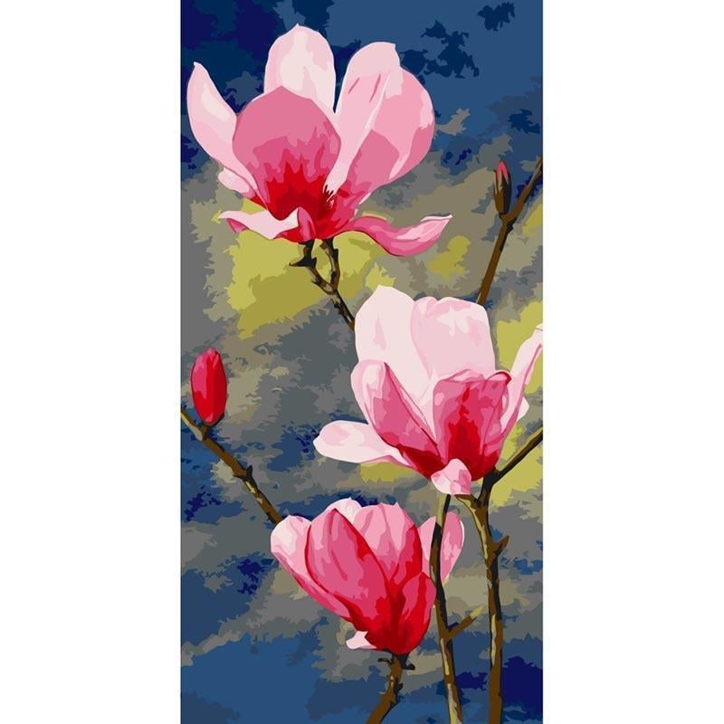 Картина по номерам ART CRAFT Розовая магнолия 40х80 см (13046-AC)