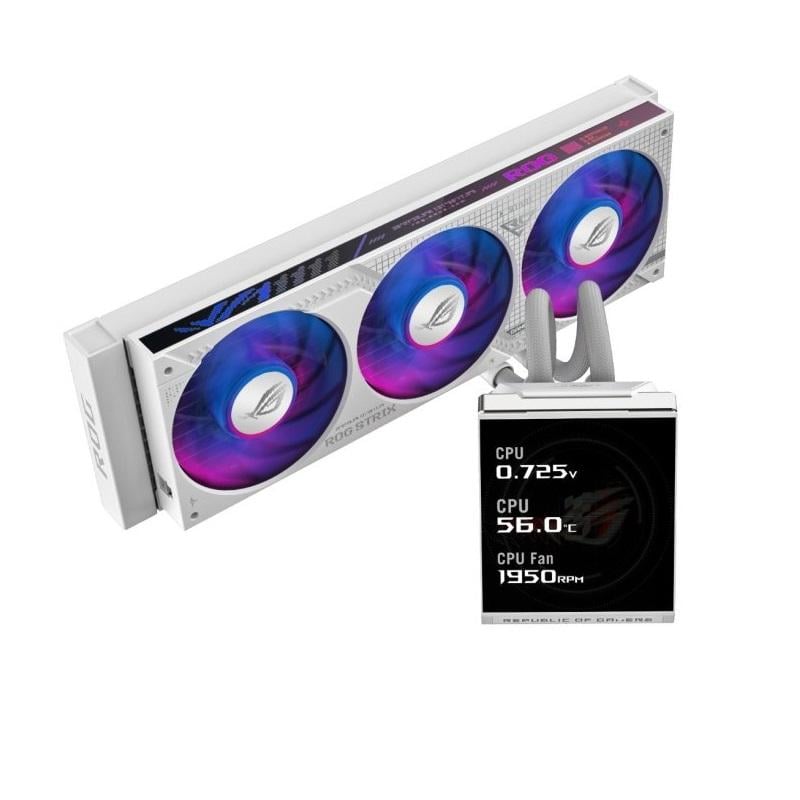 Система водяного охлаждения Asus ROG Strix SLC IV 360 ARGB LCD 360 мм 2500 об/мин White (90RC01S2-B0EAY0)