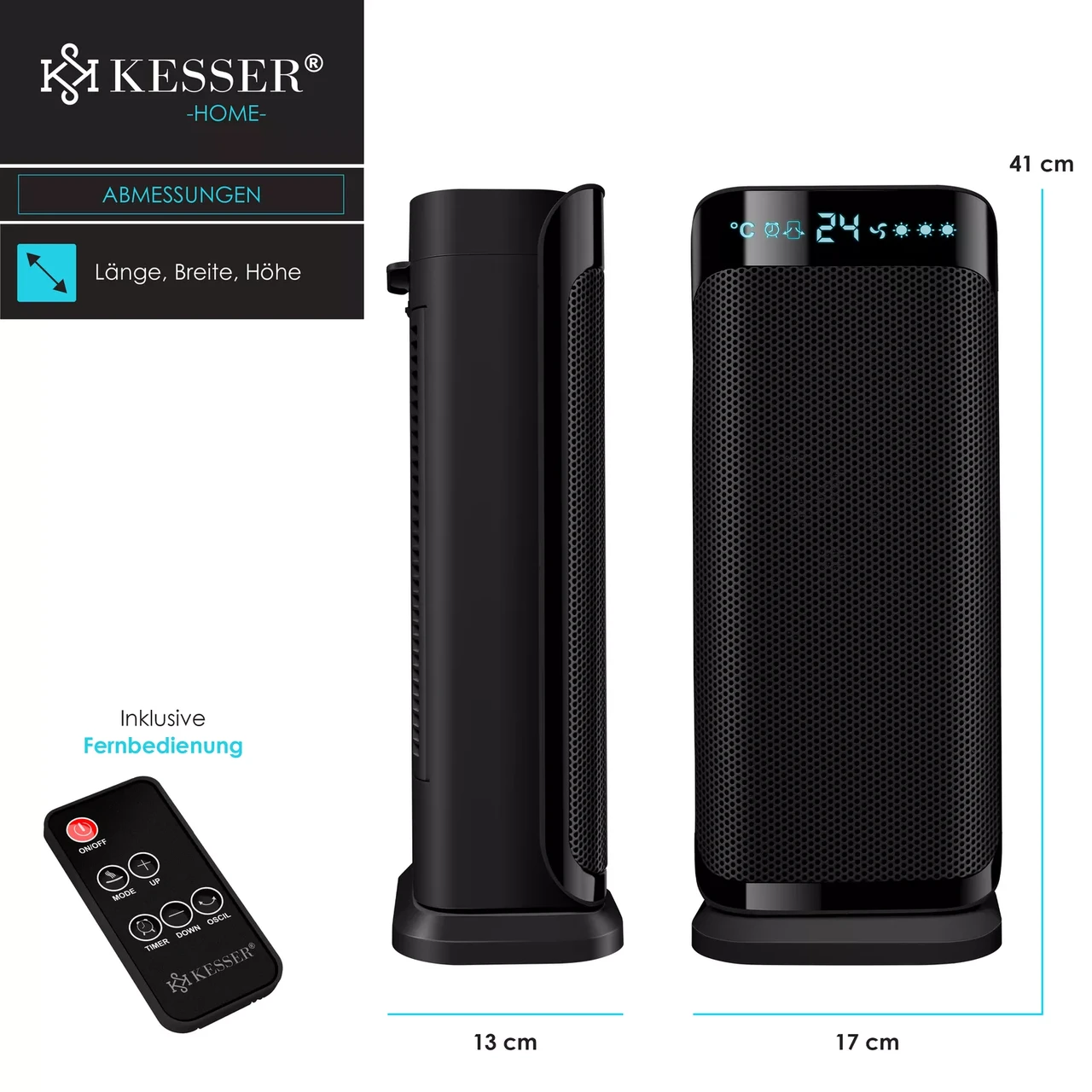 Тепловентилятор побутовий KESSER 2000 Вт - фото 7 Тепловентилятор побутовий KESSER 2000 Вт - фото 7